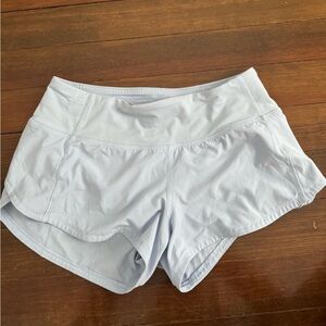 Lululemon Speed-Up Low Rise 2.5 Shorts (Pastel Blue)